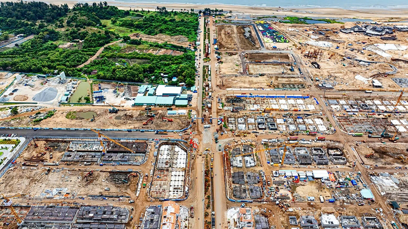 Cập nhật tiến độ dự án Sun Vũng Tàu mới nhất tháng 10/2025 – Sun Group tăng tốc hoàn thiện Blanca City