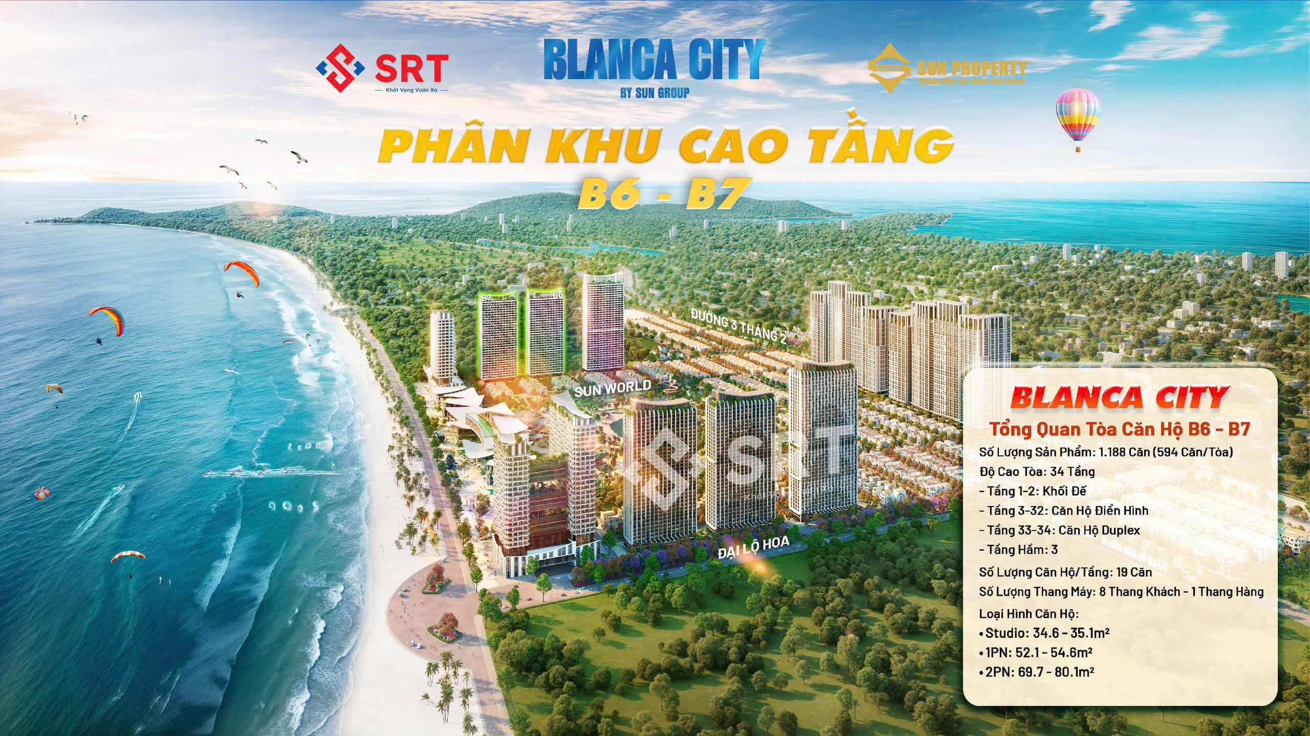 Sun Group Vũng Tàu ra mắt hai tòa tháp Blanca B6 – B7 vận hành bởi thương hiệu quốc tế